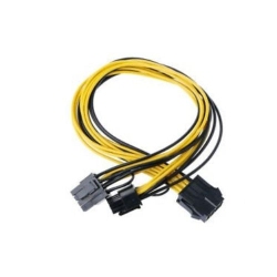 GNS PCi Express 8 Pin Splitter Cable PCie to 2X 8Pin / 6 + 2 Pin Dual Power Wire Y