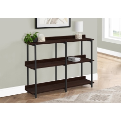 MONARCH SPECIALTIES I 2215 Accent Table 48"l Espresso Metal Hall Console In Black