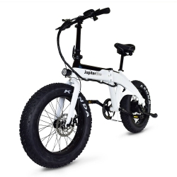 JUPITER BIKE Defiant Fat Bike 7 Speed 750 Watts Foldable In White