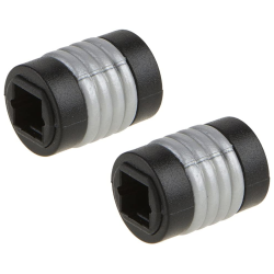 STEREN Optical Toslink Female to Female Extension Cable Coupler Adapter (2 Pack) In Black