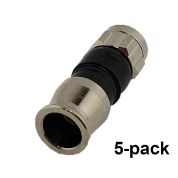 PPC Belden Ex59Plus Rg59 Cable Compression Connectors - 5 Pack