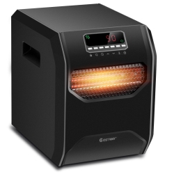 TOPBUY 1500W Electric Space Heater Room Heating Machine W/ Led Display Timer Remote Control