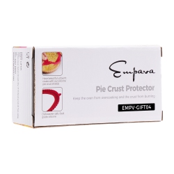 EMPAVA 10 Inch Adjustable Silicone Pie Crust Shields Pie Protector In In Red