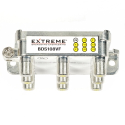 EXTREME BROADBAND Bds108Vf 8-Way Digital Splitter - Vertical Mount Rg6 Splitter