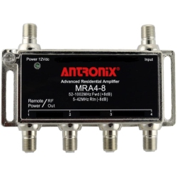 ANTRONIX Amp Mra4-8/ac Broadband Cable Tv Signal Booster With Power Supply