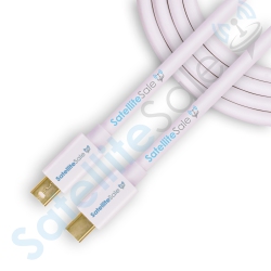 SATELLITESALE Mini Displayport to Mini Displayport Dp Cable Male to Male 4K/30Hz 8.64GBps Universal Wire Pvc Cord 15 Feet In White