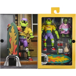 TMNT Teenage Mutant Ninja Turtles 1980 Cartoon 7 Inch Action Figure Ultimate Series - Mondo Gecko With Kerma