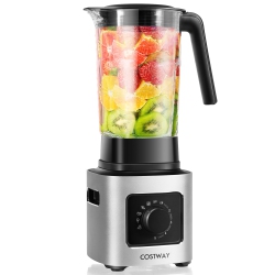 COSTWAY 1500W 5-Speed Countertop Smoothie Blender W/ 5 Presets & 68OZ Tritan Jar
