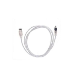GNS Firewire 400 Cable New Ieee 1394 4 Pin to 6Pin 4-6 Cord Wire Male to Male In Black