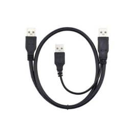 GNS USB 2.0 A - A Aa 1 to 2 Male Y Cable