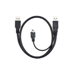 GNS USB 2.0 A to Y Cable B Male And Mini Port 5-Pin for Mobile HDD Power Data