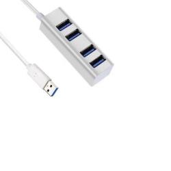 GNS Aluminum 4 Port USB 3.0 Hub 5GBps High Speed Mini Portable Adapter for PC Laptop