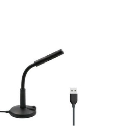 GNS USB Desktop Microphone Mic With Button Mute for Computer Laptop