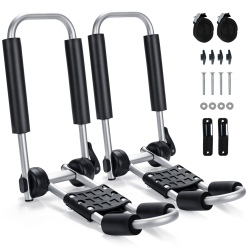 TOPBUY Patiojoy J-Bar Kayak Roof Rack Angle-Adjustment Car Top Carrier On Suv & Rv for Surfboard Kayak Canoe