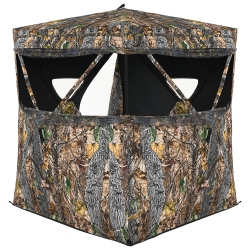 TOPBUY Patiojoy Portable Hunting Ground Blind 3 People Tent for Hunting True Timber Camo