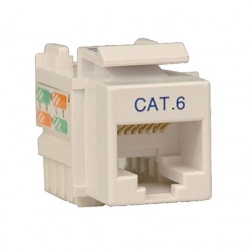 IMBAPRICE - Cat6 Rj45 Punch Down Keystone Jack In White