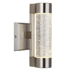 ARTIKA Bubble Flow Integrated Led Outdoor Wall Light (Amp105-Rnss), Stainless Steel