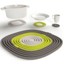 GNS 3In1 Silicone Coasters Hot Pads Heat Resistant Trivets for Hot Pots Pans Cups