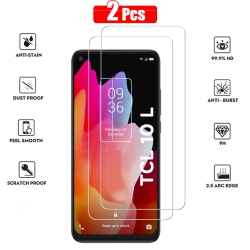 XCRS Tempered Glass for Tcl 10L (6.53 Inch) T770B Screen HD Film 9H Anti-Scratch-Case Friendly, Bubble Free Perfect Fit, Haptic Touch Accurate