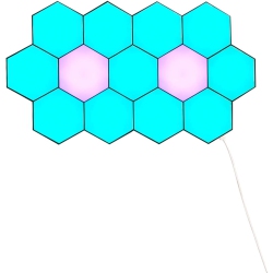 WINGOACCESSORIES -Multi Color- Quantum Light Hexagonal Wall Light Touch Sensitive Modular Light Diy Quantum Lights Creative Geometry Assembly Led
