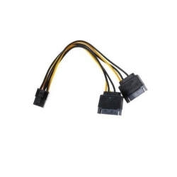 GNS Dual SATA Power to 6Pin PCi-E Cable Converter Wire for PCi Express Video Card