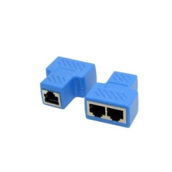 GNS Network Splitter Ethernet Cable 1 to 2 Y Adapter Rj45 Cat5E Cat 6 LAN Switch