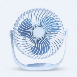 GNS Desktop Cooling Fan USB Powered 3 Speed Adjustable Large 7 Inch Built-In Battery