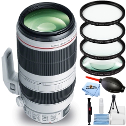 CANON Ef 100-400MM F/4.5-5.6L Is Ii Usm Lens - 7PC Accessory Bundle Includes: Macro/close Up Lenses, Blower, Cleaning Pen, Microfiber Cloth And
