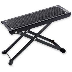 REMI KING Guitar Foot Rest Height Adjustable Rubber End Caps And Non-Slip Solid Support Guitar Foot Stool