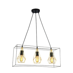 XTRICITY - Pendant Light, 23.6" Width, From The Majestic Collection And Gold In Black