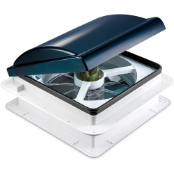 HIKE CREW 14” Rv Roof Vent Fan | 12V Motorhome Vent Fan | Intake & Exhaust, Manual Open/close & Smoked Lid | Includes Screws & Garnish