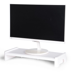 MOUSTACHE 20.07" Laptop/monitor Stand Computer Screen Riser Holder Office Desktop Organizer With Storage Bracket- ® - In White