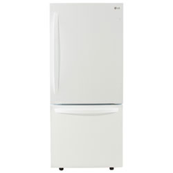 LG 30" 22.1 Cu. Ft. Bottom Freezer Refrigerator (LRDNS2200W) - White