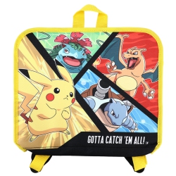 BIOWORLD Pokemon 12" Hanging Kids Backpack With Clear Window Pocket