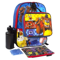 BIOWORLD Five Night At Freddys 16" 5 Piece Backpack Set