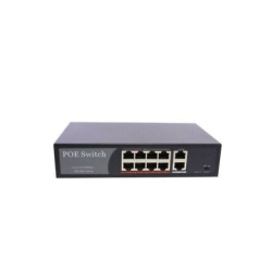 GNS Poe Network Switch 10/100M Power Injector 8 Port + 2 Port Power Over Ethernet