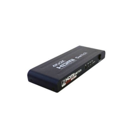 GNS HDMI Switch 4K 1080P HDtv 3 In 1 Out Aluminum With Remote Control Power 3 Port