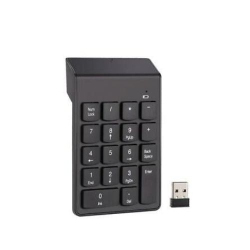 GNS Wireless Numeric Keypad Cordless Number Keyboard Pad 18 Keys 2.4G