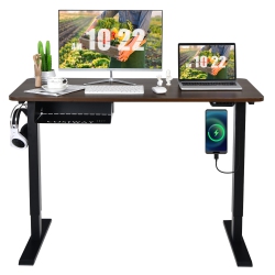 COSTWAY 48" Electric Standing Desk Height Adjustable W/ Control Panel & USB Port