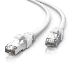 SPEEDEX Cat 7 100Ft High-Speed 10 Gigabit Ethernet Patch Internet Shielded Cable - In White