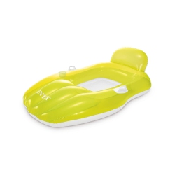 INTEX - Inflatable Pool Chair, 64" X 41", Integrated Cup Holder In Green