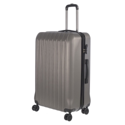 NICCI 28" Large Size Luggage Grove Collection - Charcoal In Grey