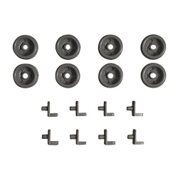 GE Wg04A03392 Oem Dishwasher Lower Dishrack Roller Assembly Kit 8 Pack