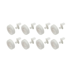 GE Wg04A03477 Oem Dishwasher Lower Dishrack Roller Assembly Kit 8 Pack