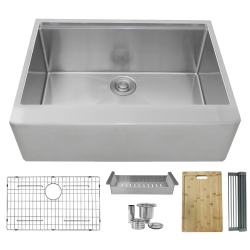 STYLISH Farmhouse 30" Single Bowl Stainless Steel Apron Kitchen Sink S-316W