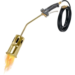 IVATION 320, 000 Btu Propane Torch, Heavy Duty Weed Burner, Extra Long 12’ Hose, Adjustable Flame Control, Outdoor Weed Killer for Weeds, Snow