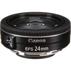 Canon EF-S 24mm f/2.8 STM Lens (9522B002) + Filter + BackPack +