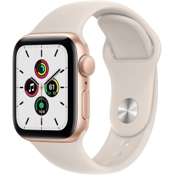 APPLE Watch Se (Gen 1) [Gps 40Mm] Smart Watch W/gold Aluminium Case \w Starlight Sport Band. Fitness & Activity Tracker, Heart Rate Monitor, Retina