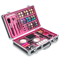 VOKAI Makeup Kit Set - 32 Eye Shadows 6 Lip Glosses 2 Lip Gloss Wands 2 Lipsticks 1 Face Powder Duo 1 Blush Powder Duo 1 Mascara - Case \w Carrying