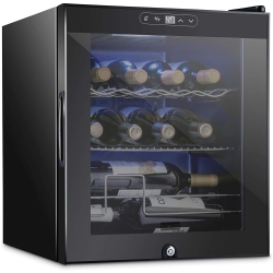 SCHMECKE 12 Bottle Compressor Wine Cooler Refrigerator W/lock | Large Freestanding Wine Cellar | 41F-64F Digital Temperature Control Wine Fridge For